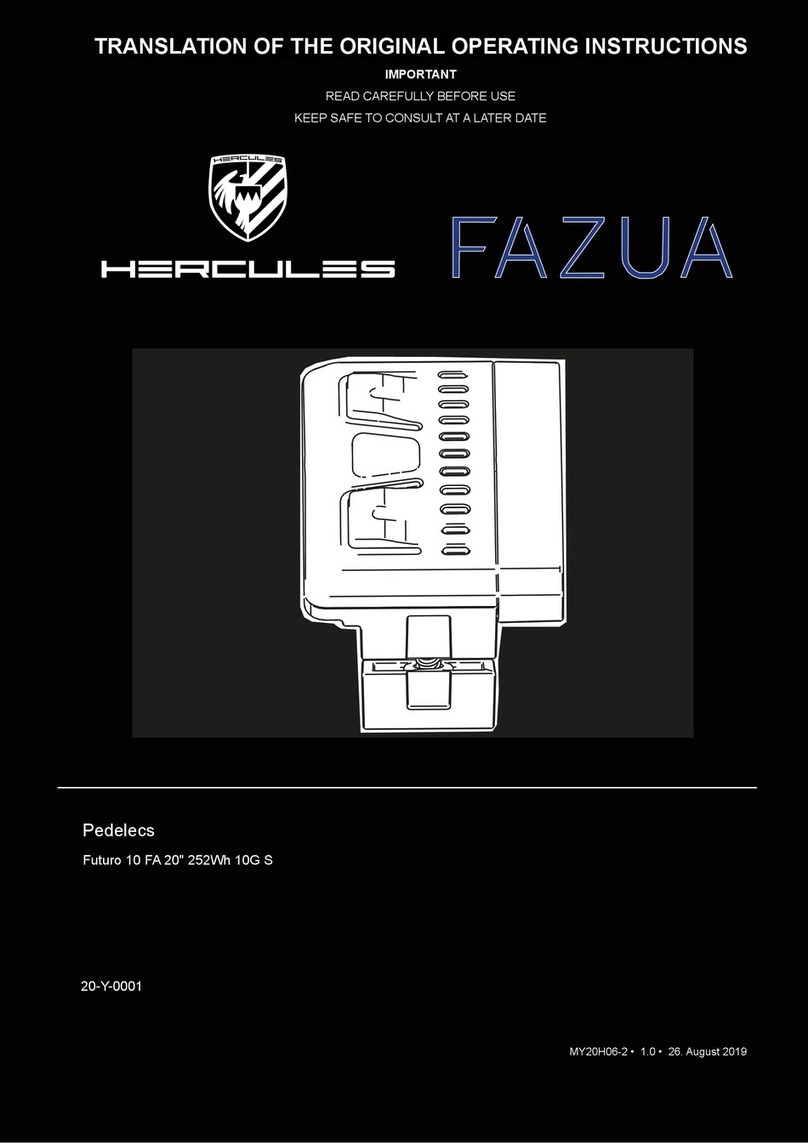 Hercules FAZUA Futuro 10 FA 20" 252Wh 10G S Quick guide Hercules FAZUA Futuro 10 FA 20" 252Wh 10G S Quick guide