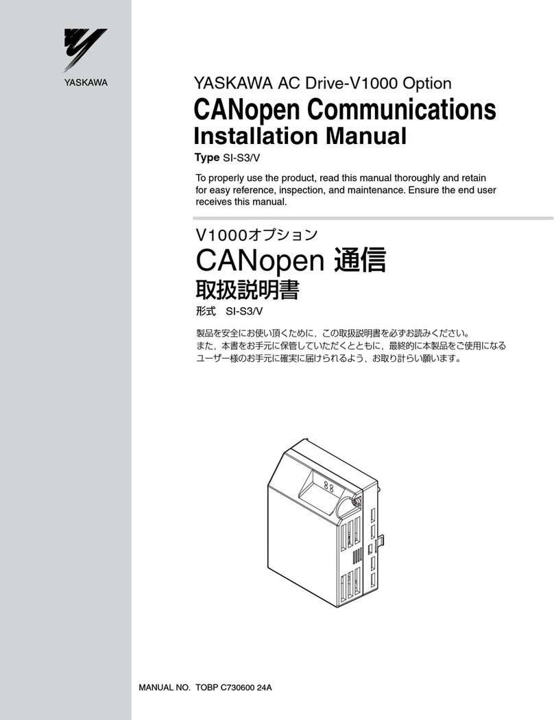 YASKAWA CANopen SI-S3/V installation manual