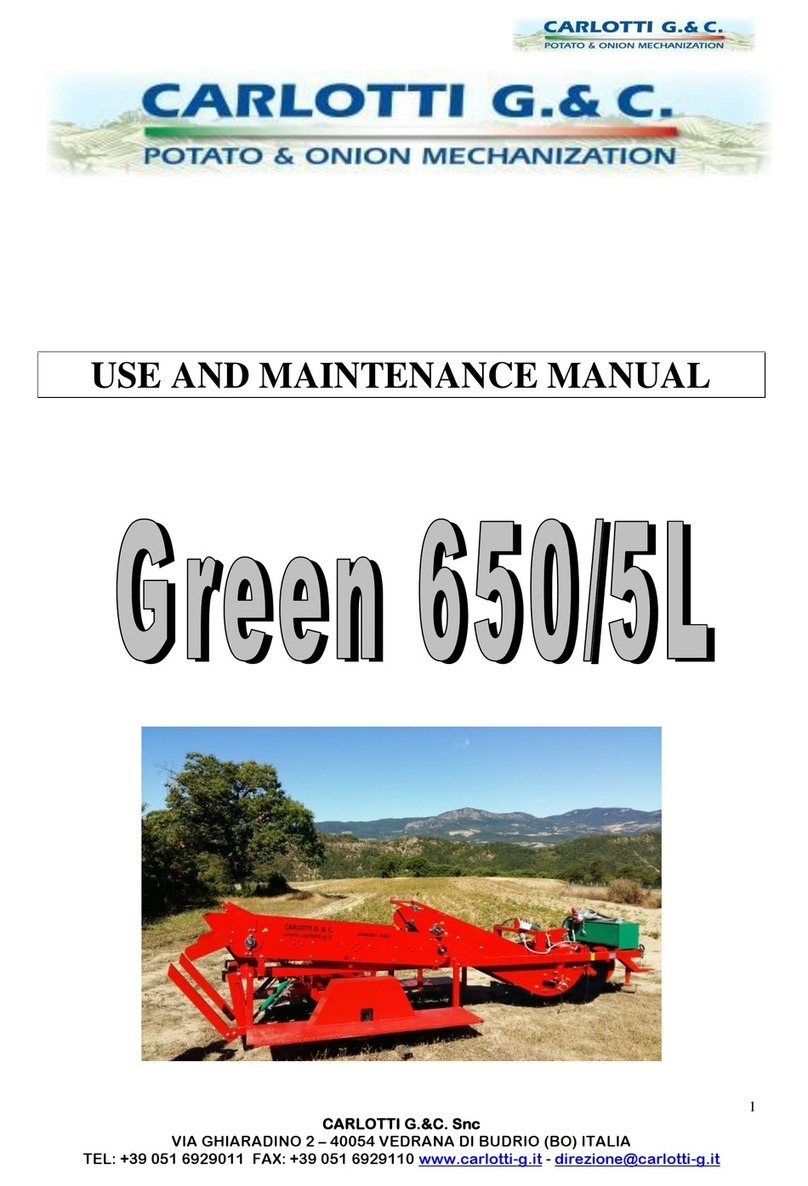 CARLOTTI Green 650/5L User manual
