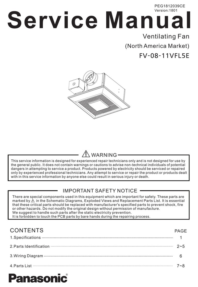 Panasonic FV-08-11VFL5E User manual