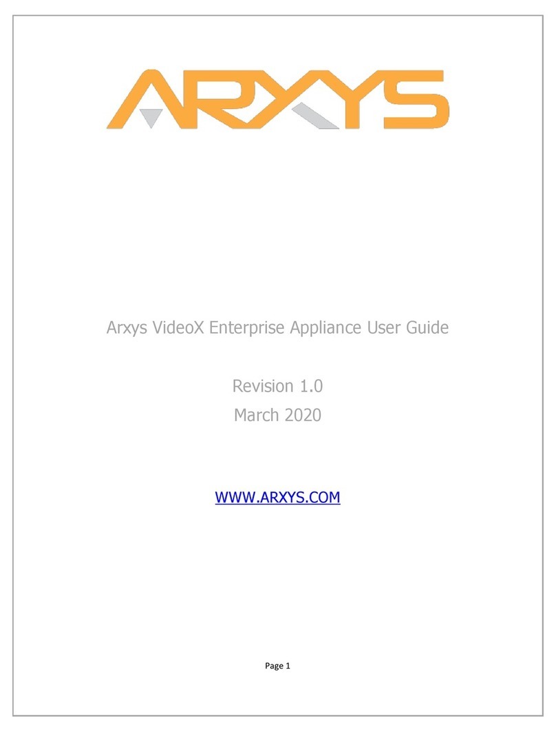 Arxys VideoX R12E user guide