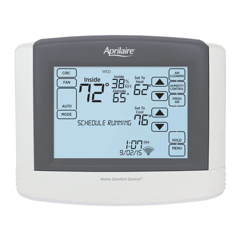 Aprilaire Home Comfort Control 8830 Safety & installation instructions