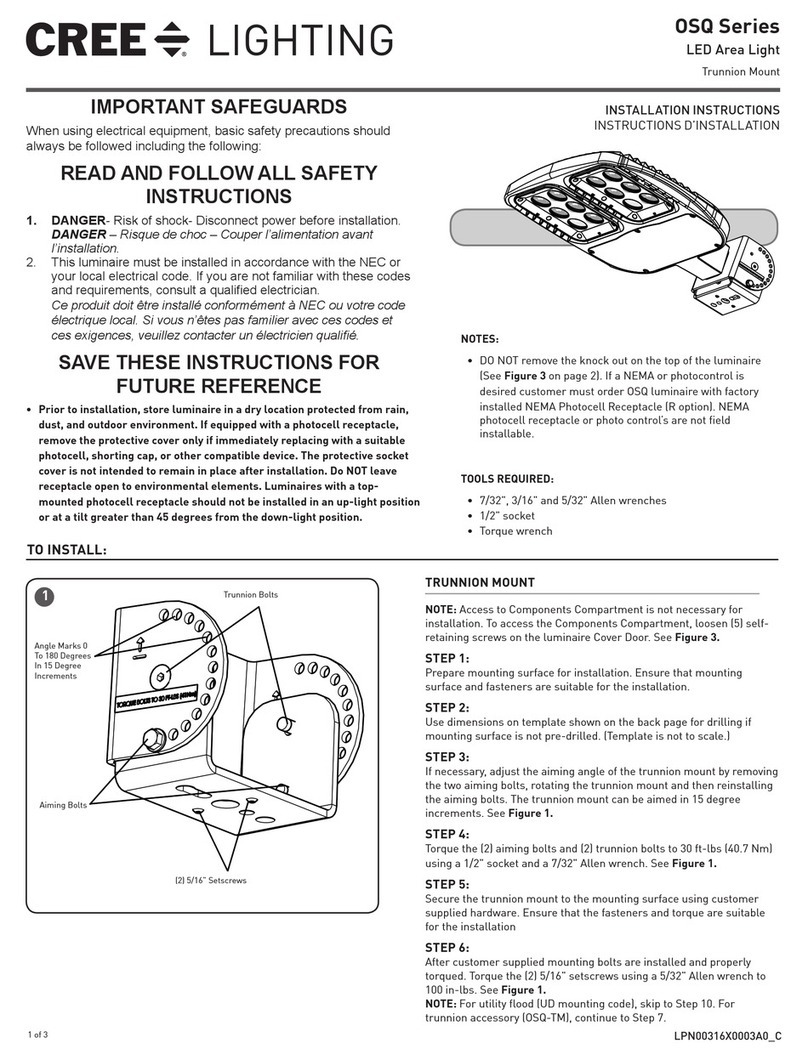 CREE LIGHTING OSQ Series User manual