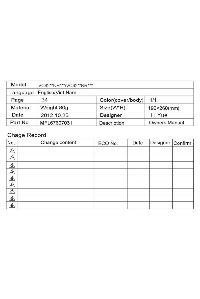 LG VC42 NH Series owner's manual