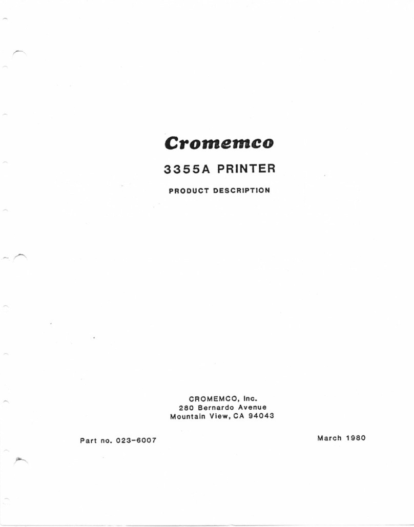 Cromemco 3355A Technical specifications