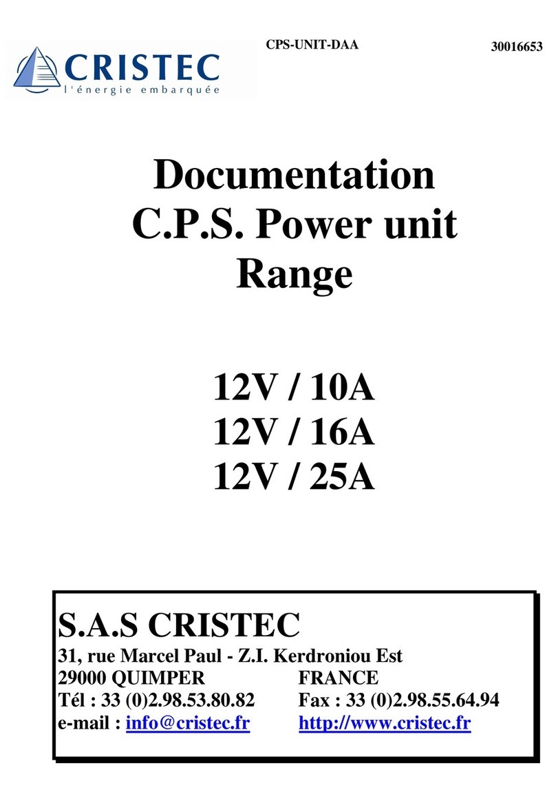 Cristec 12V / 10A operating manual