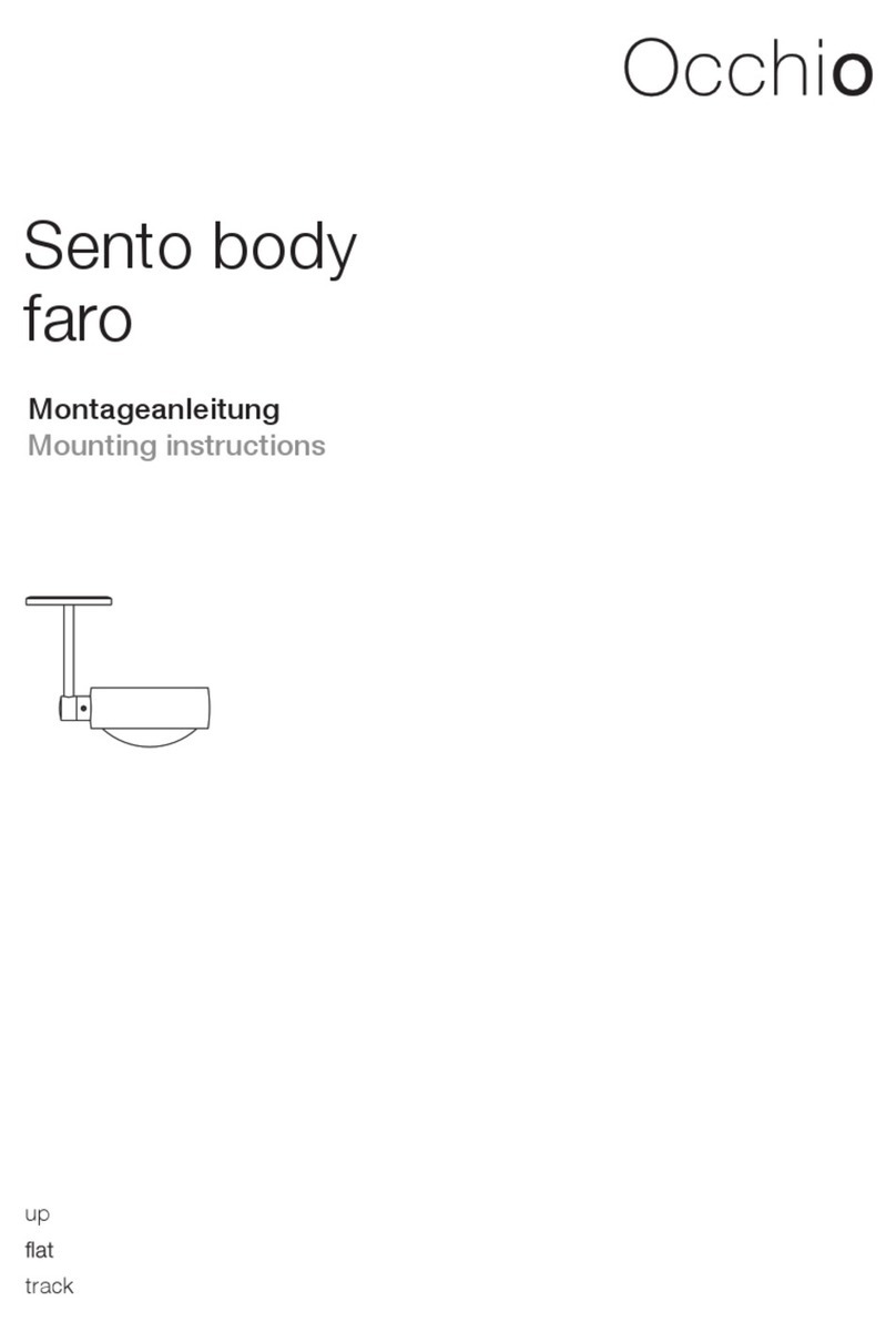 Occhio Sento faro Series Mounting instructions