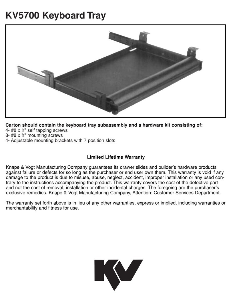 Würth KV5700 Assembly, Mounting and Installation Instructions