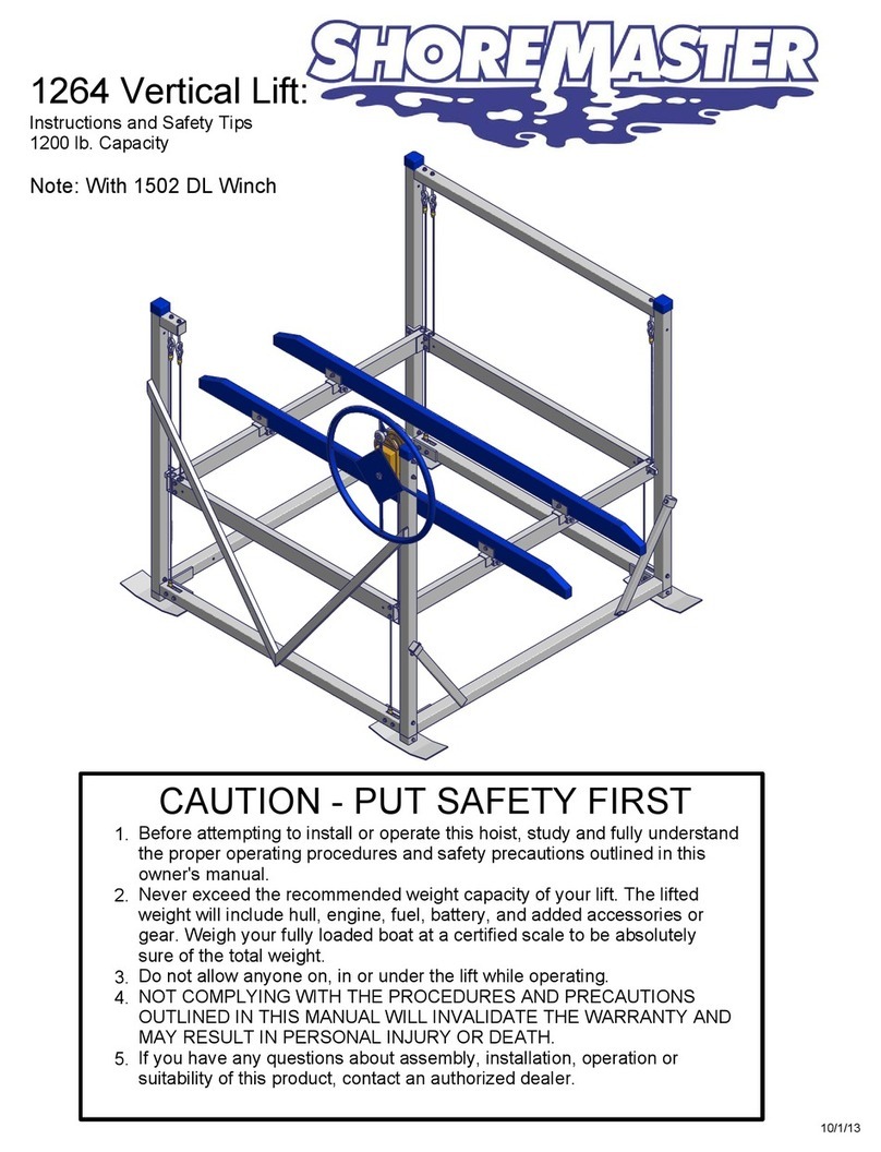 Shoremaster 1264 Instructions and Safety Tips