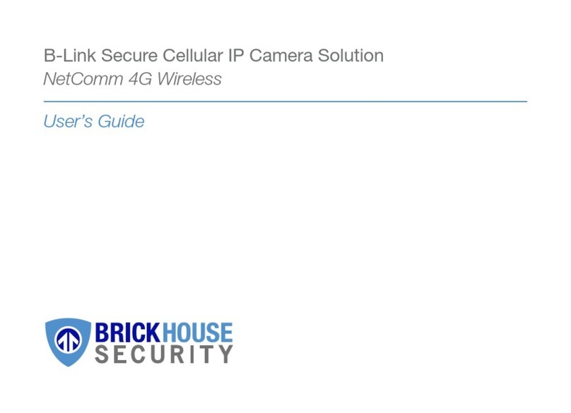 Brickhouse Security B-Link Secure Cellular IP Camera Solution User manual