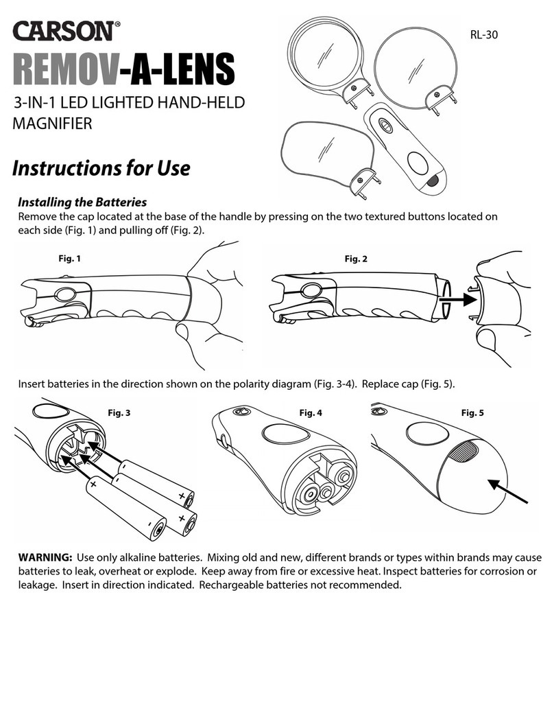 Carson Remov-a-lens RL-30 User manual