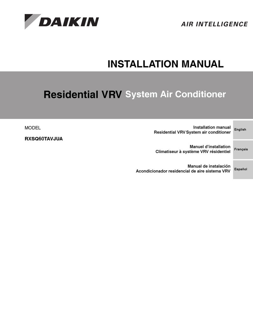 Daikin RXSQ60TAVJUA User manual