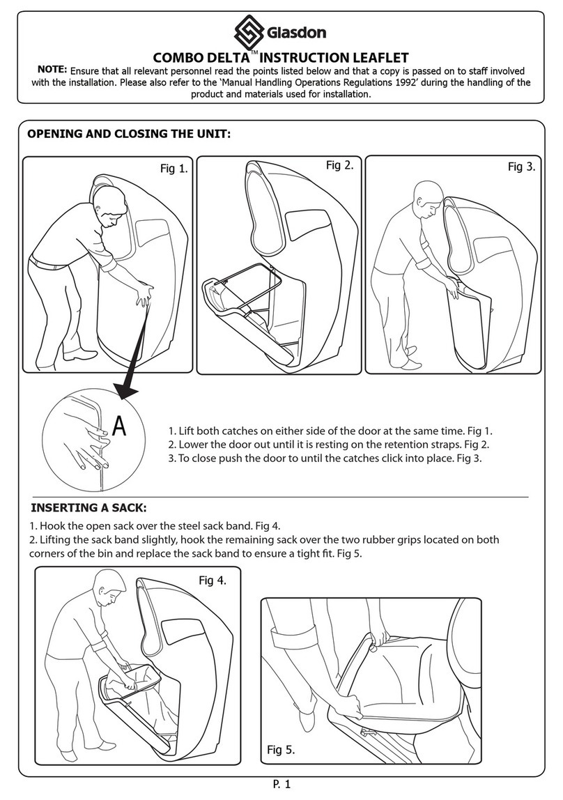 Glasdon COMBO DELTA Instruction leaflet Glasdon COMBO DELTA Instruction leaflet