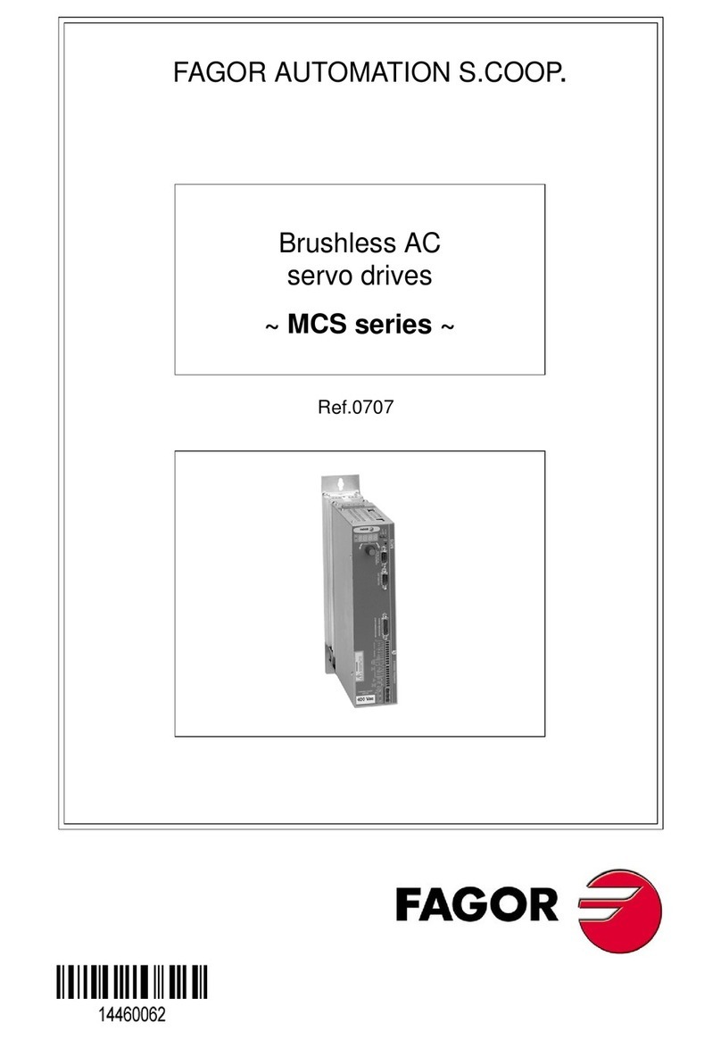 Fagor MCS Series manual