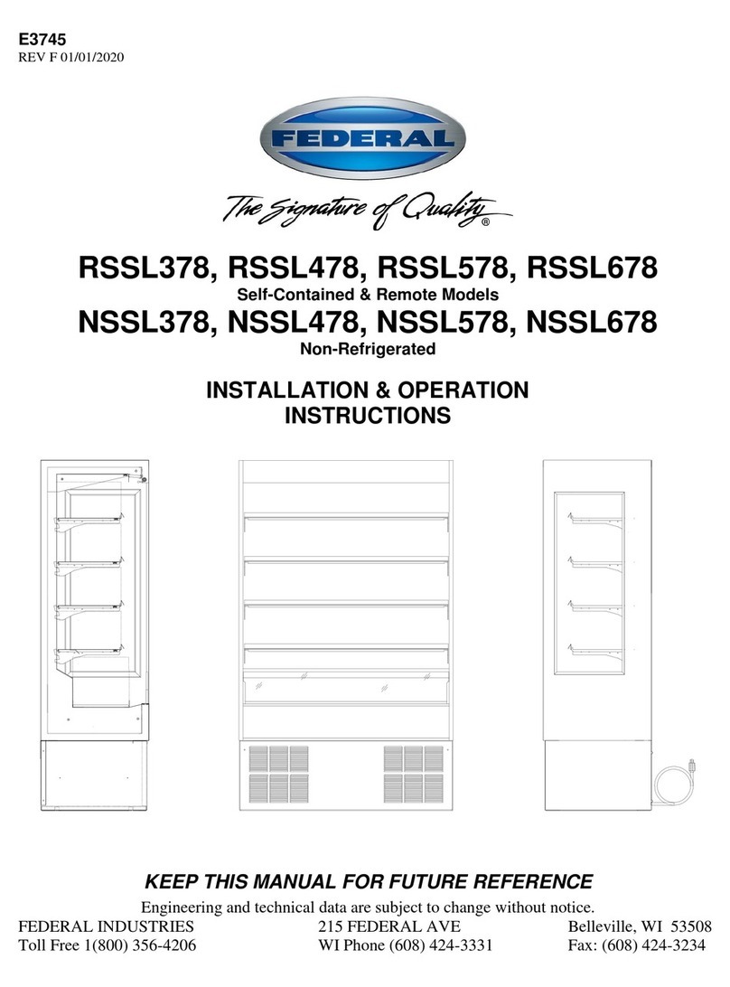 Federal RSSL378 Installation & operation instructions