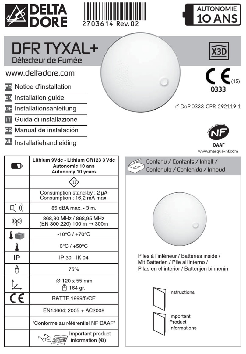 DELTA DORE DFR TYXAL+ installation guide DELTA DORE DFR TYXAL+ installation guide