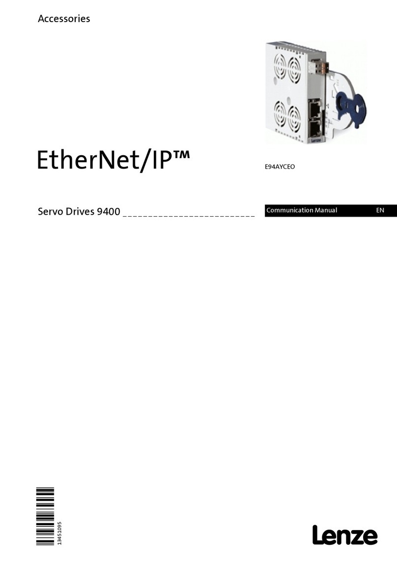 Lenze E94AYCEO Communications manual