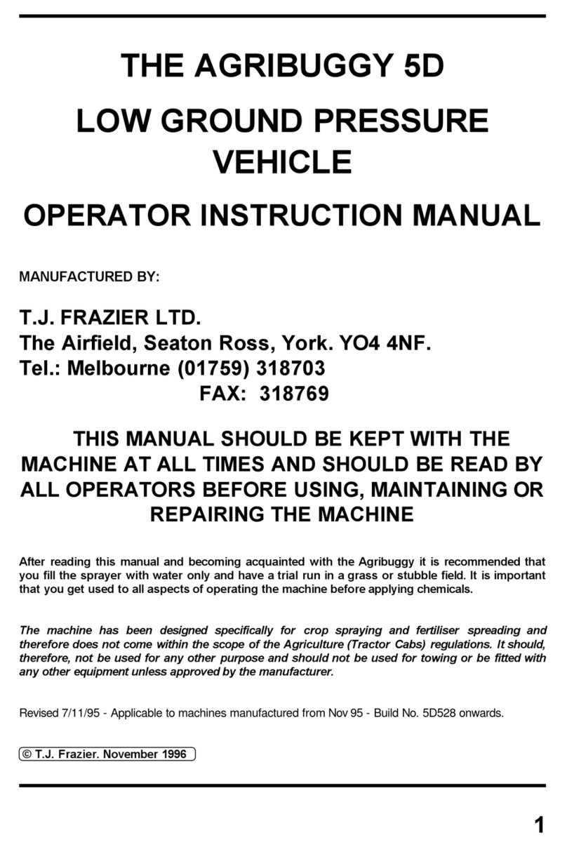 T.J. FRAZIER AGRIBUGGY 5D Operator's instruction manual