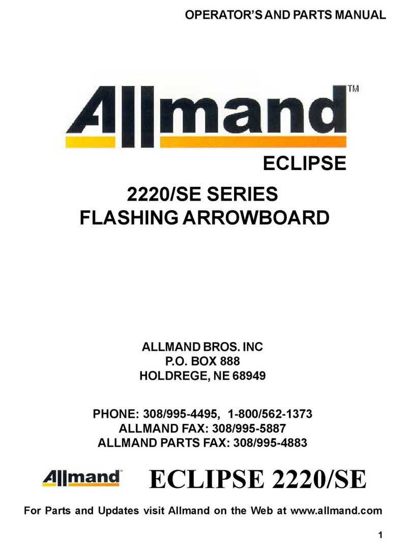 Allmand ECLIPSE 2220/SE Series Operator and parts manual