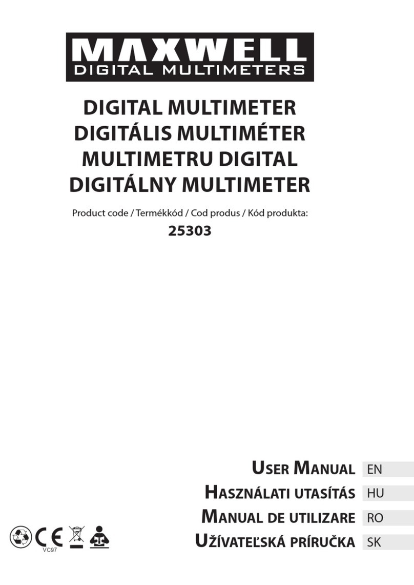 Maxwell Digital Multimeters 25303 User manual