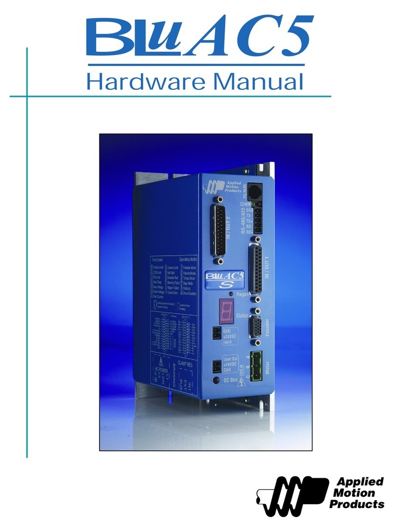 Applied Motion Products BLuAC5 User manual
