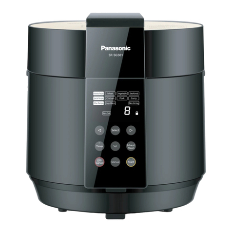 Panasonic SR-SG501 operating instructions