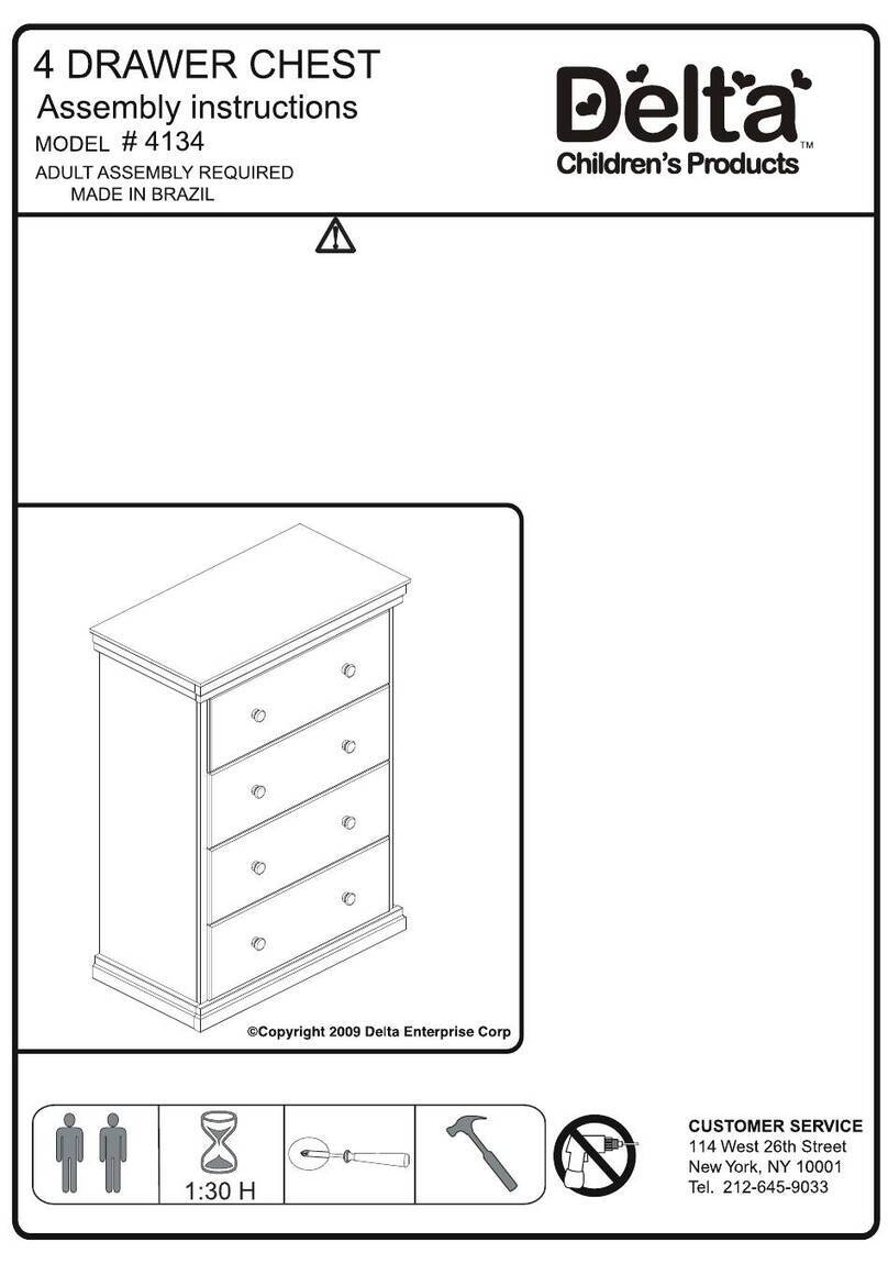 Delta Childrens Products 4134 Assembly instructions Delta Childrens Products 4134 Assembly instructions