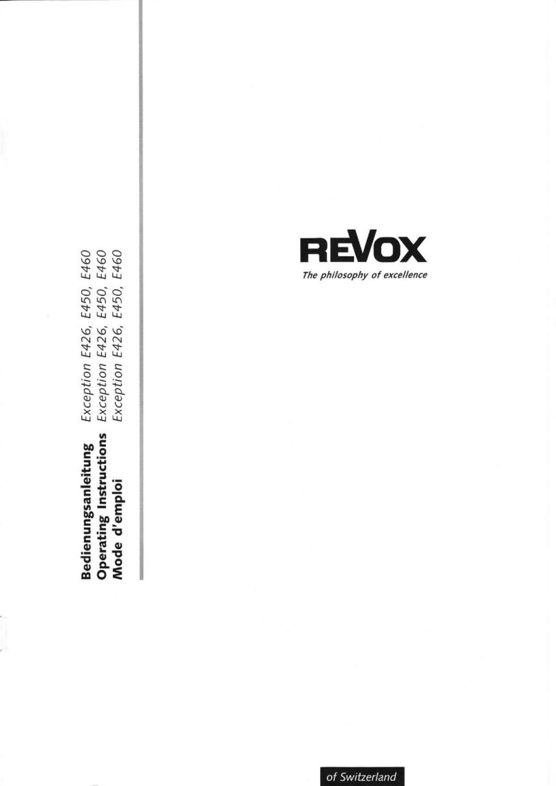 Revox Exception E426 User manual