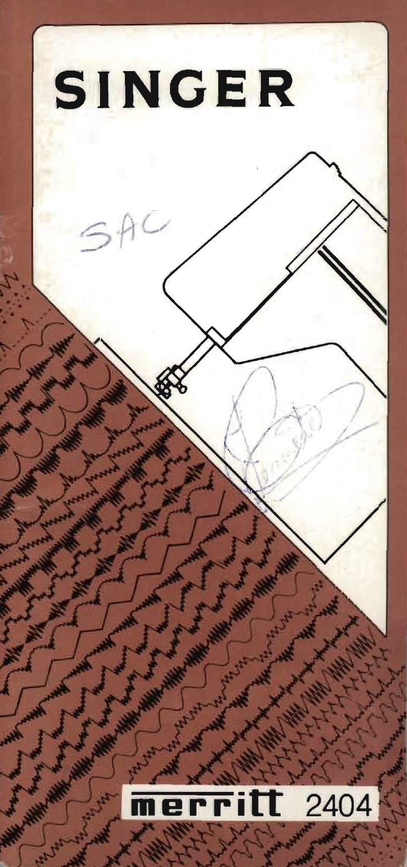 Singer merritt 2404 Instruction book