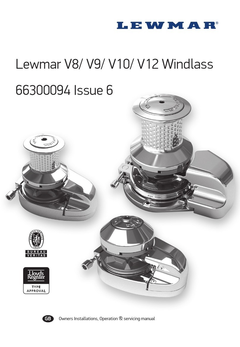 Lewmar V8 Owners installation, operation & servicing manual Lewmar V8 Owners installation, operation & servicing manual