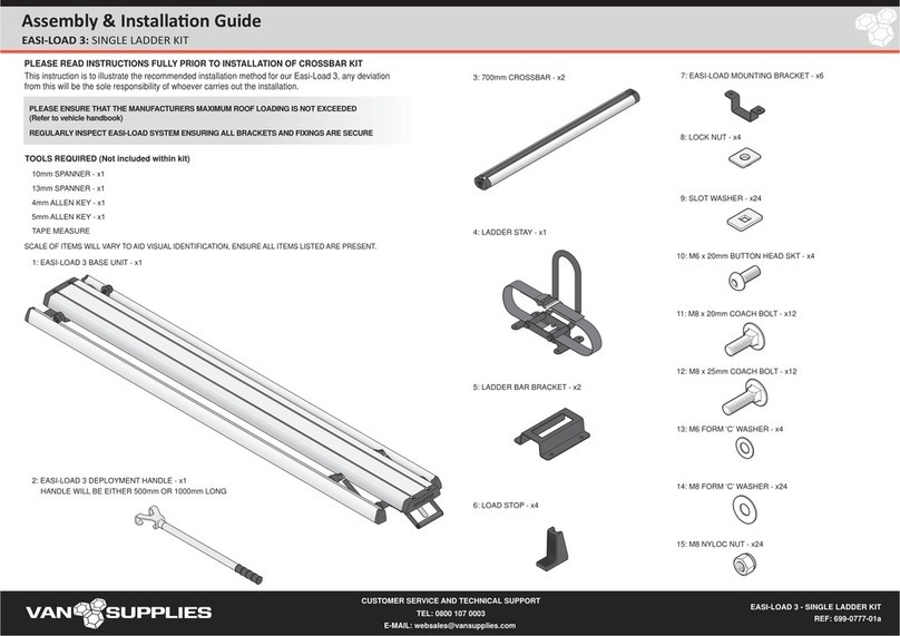 Van Supplies EASI-LOAD 3 User manual