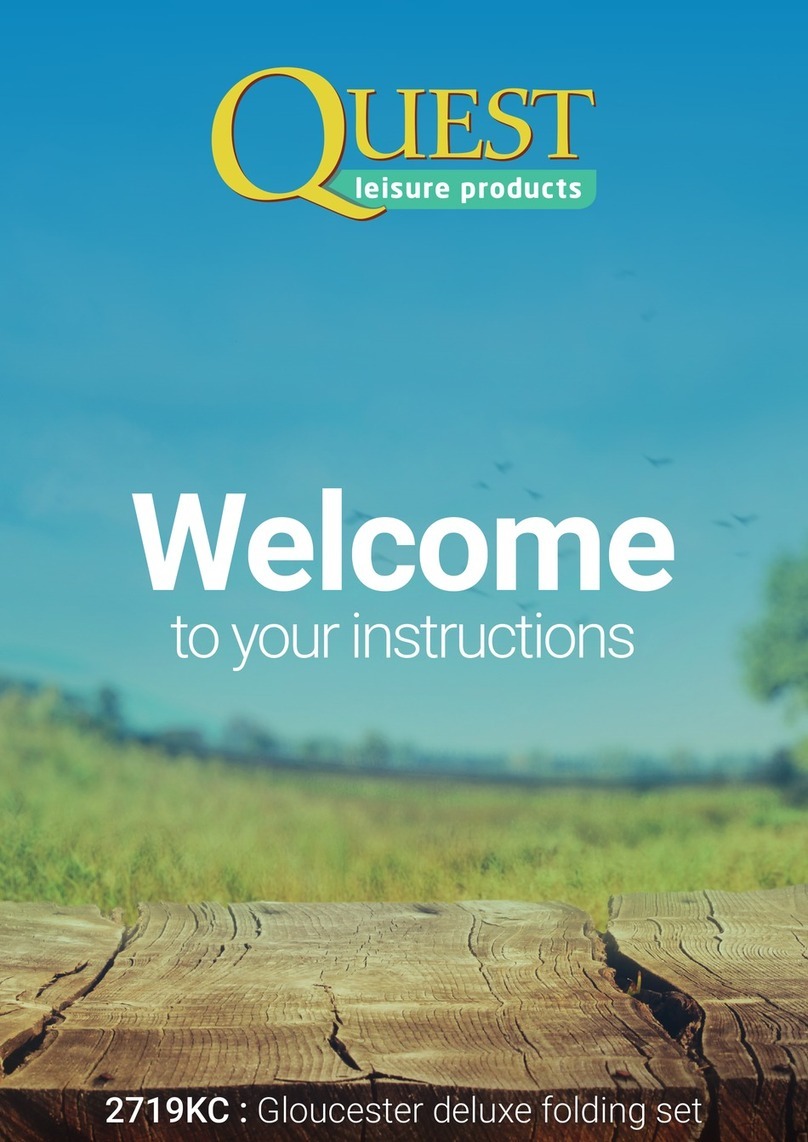 Quest Leisure Products Gloucester deluxe User manual Quest Leisure Products Gloucester deluxe User manual