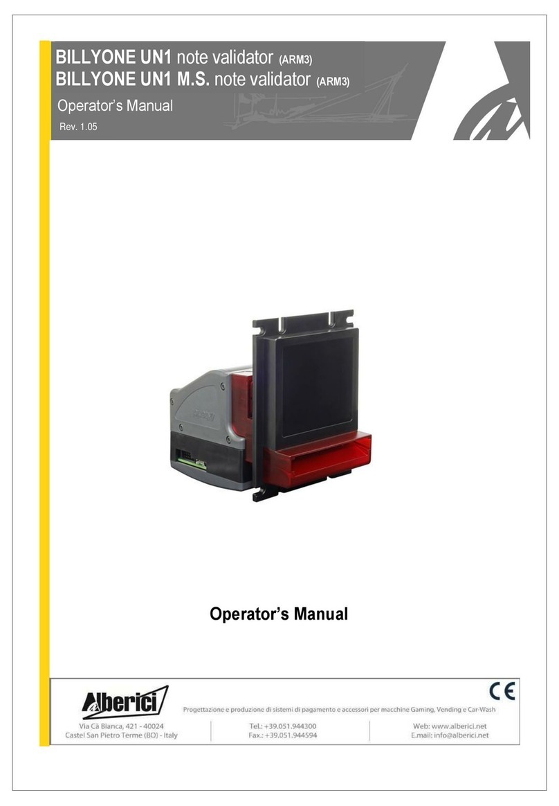 Alberici BILLYONE UN1 Operator's manual
