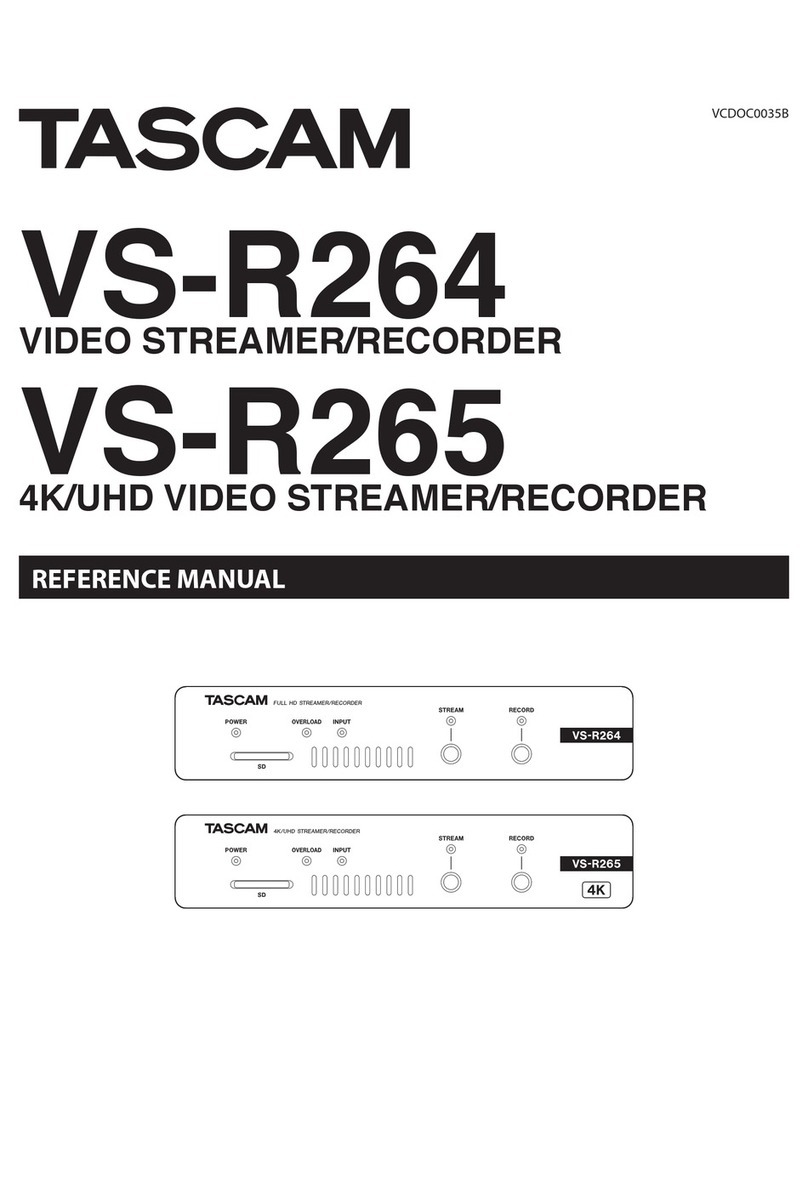 Tascam VS-R264 Reference manual