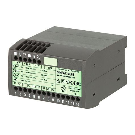 Camille Bauer SINEAX M561 operating instructions