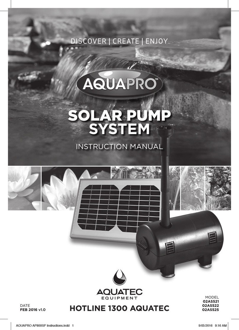Aquatec Equipment AQUAPRO AP400SP instruction manual
