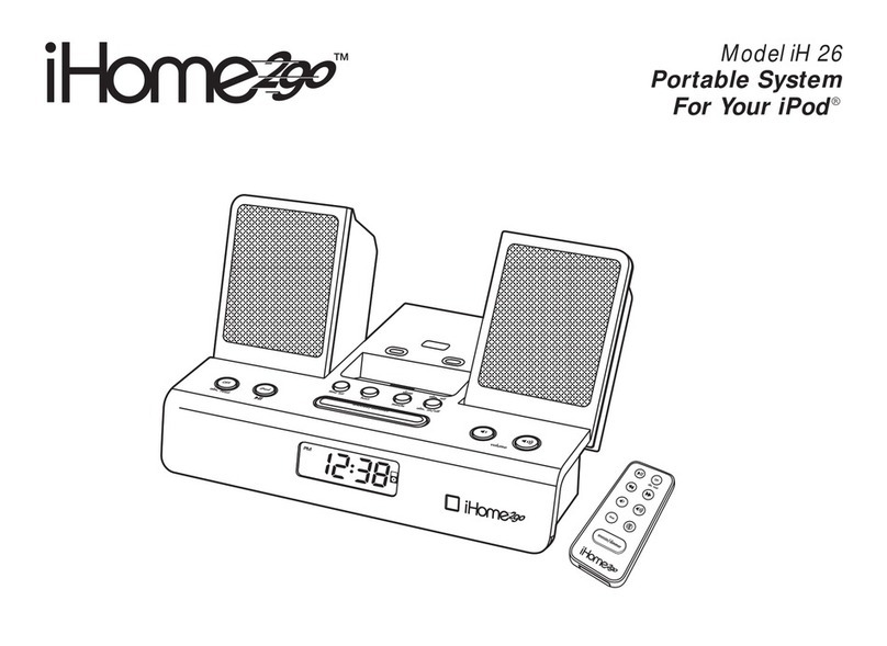 iHome2GO iH 26 manual