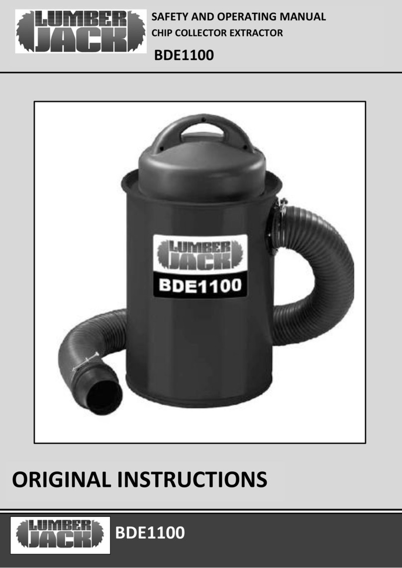 Lumberjack BDE1100 Safety and operating manual