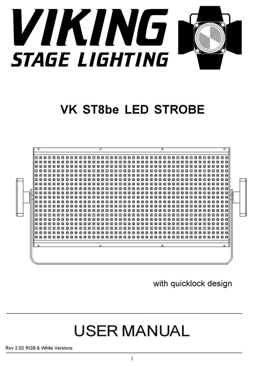 Viking Stage Lighting VK ST8be LED STROBE user manual