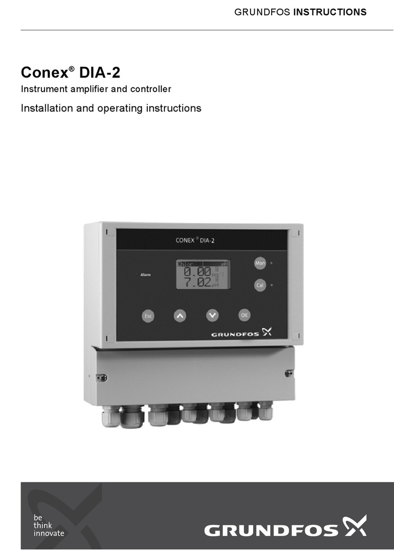 Grundfos Conex DIA-2 Installation and operating instructions