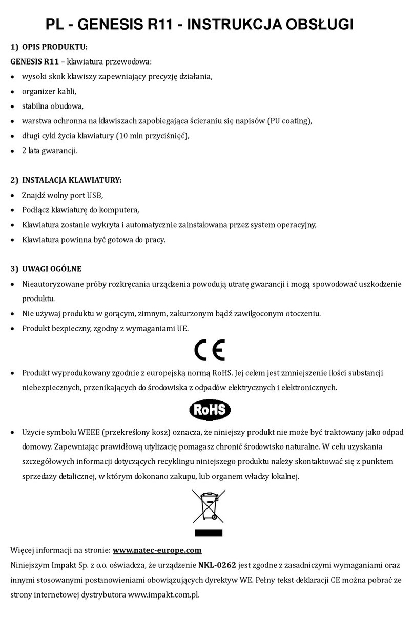 Natec GENESIS R11 user guide