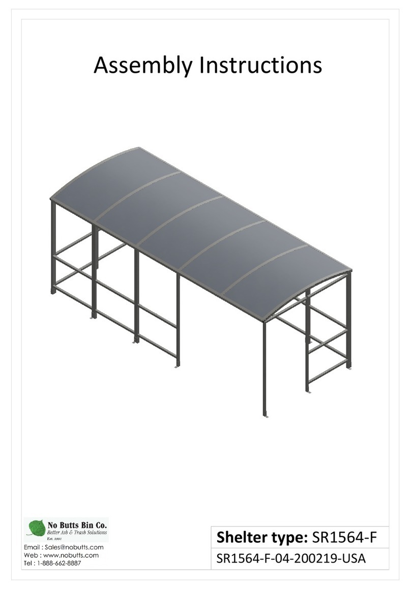 No Butts Bin SR1564-F Assembly instructions