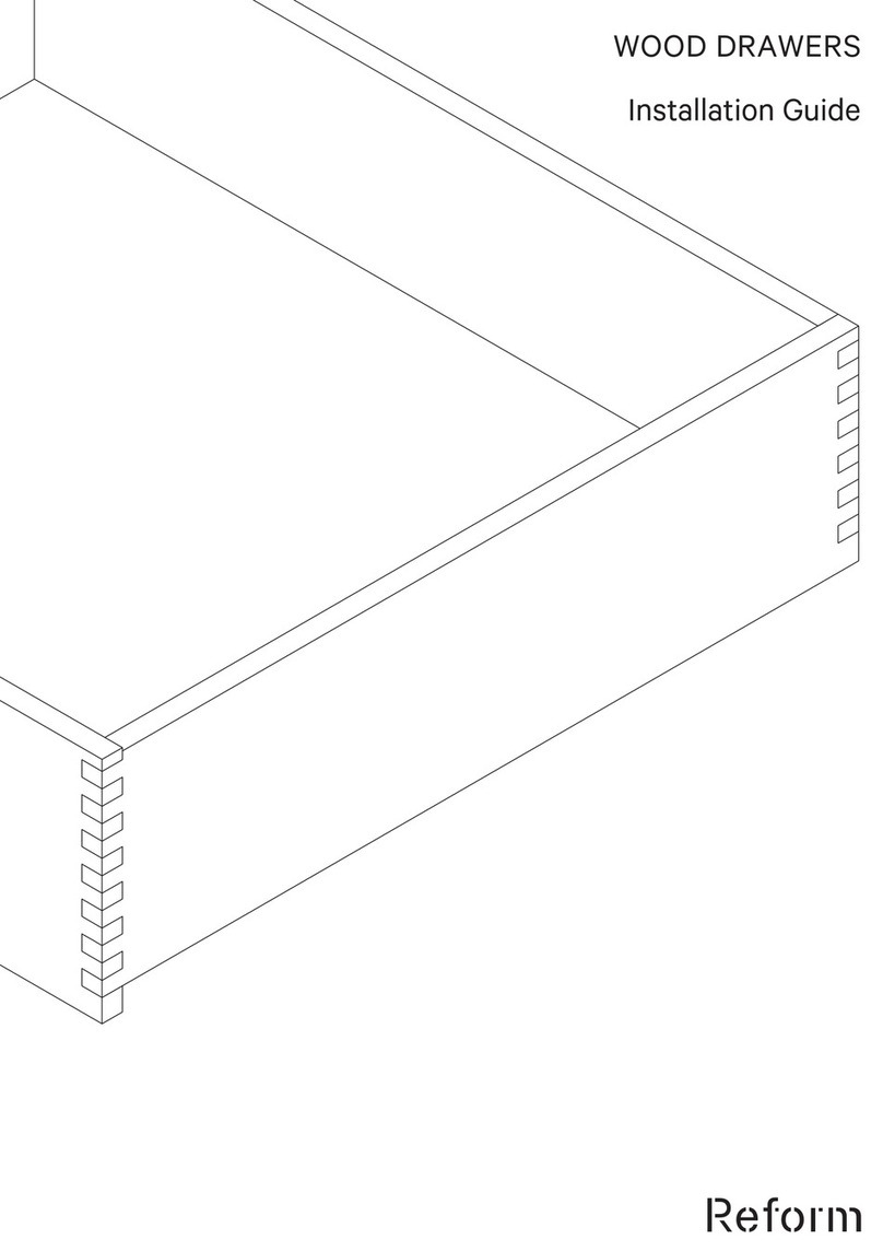 Reform WOOD DRAWERS installation guide