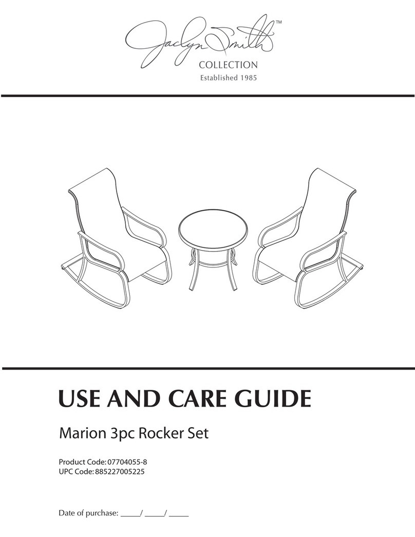 KMART Jaclyn Smith Marion 3pc Rocker Set User manual
