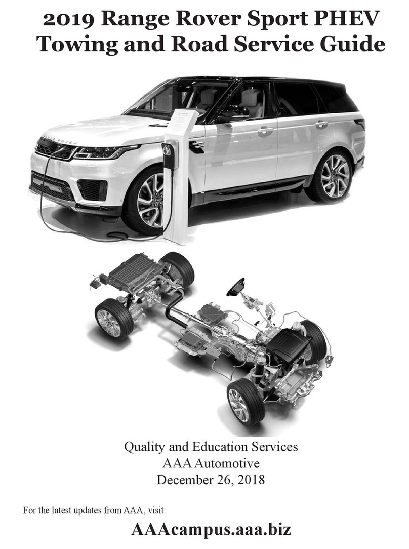 Range Rover Sport 2019 Towing and Road Service Guide