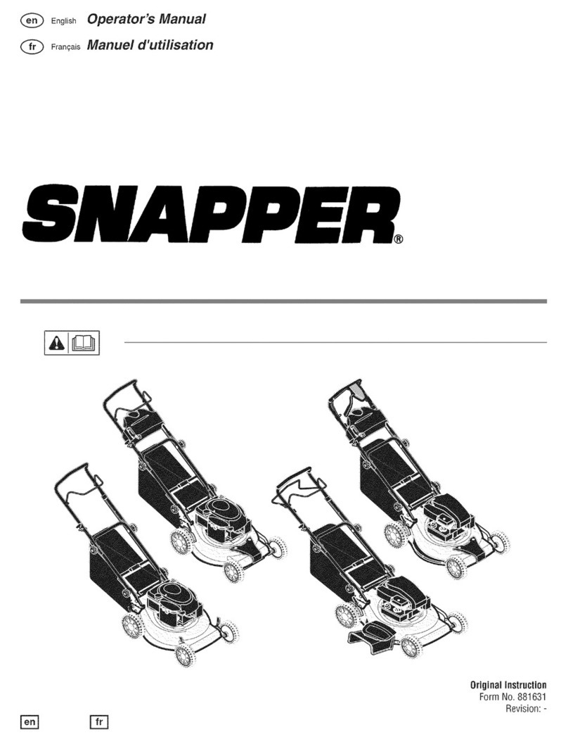 Briggs & Stratton SNAPPER User manual Briggs & Stratton SNAPPER User manual
