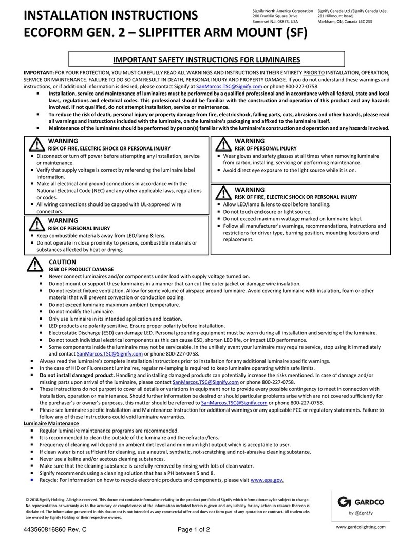 Gardco ECOFORM GEN. 2 installation instructions
