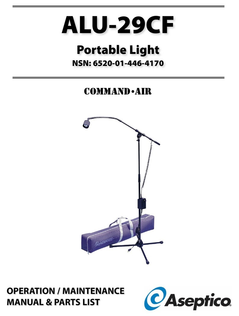 Aseptico COMMAND-AIR ALU-29CF Operation maintenance manual & parts list