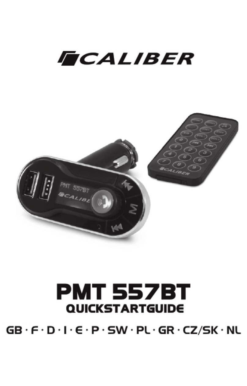 Caliber PMT 557BT quick start guide