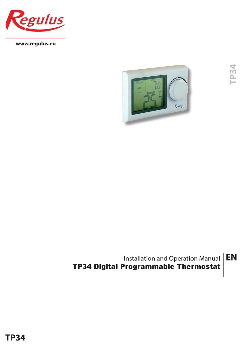 Regulus TP34 Installation and operation manual